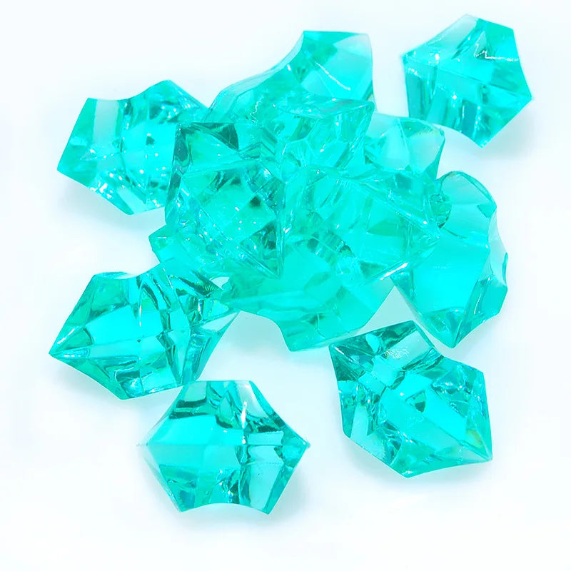 20pcs Acrylic Crystal Gem Stone Crushed Ice Rocks Aquarium Colorful Stone Fish Tank Vase Landscaping Decoration