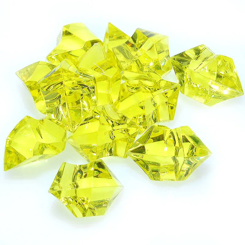 20pcs Acrylic Crystal Gem Stone Crushed Ice Rocks Aquarium Colorful Stone Fish Tank Vase Landscaping Decoration