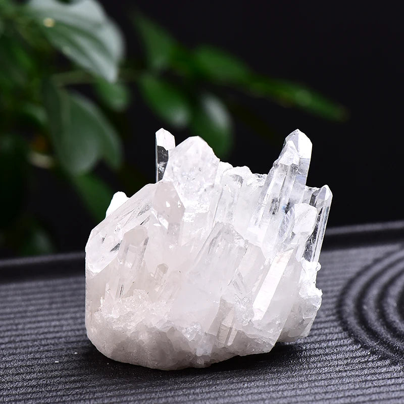 1PC Natural White Crystal Cluster Quartz Crystal Health Healing Reiki Stones Crystal Point Specimen Home Decoration Raw Crystals