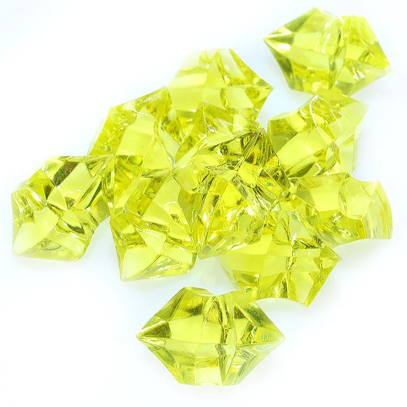 20pcs Acrylic Crystal Gem Stone Crushed Ice Rocks Aquarium Colorful Stone Fish Tank Vase Landscaping Decoration