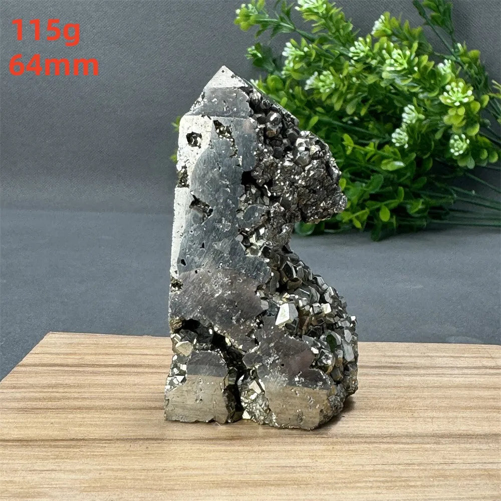 Natural Rare Chalcopyrite Wand Healing Crystal Tower Mineral Gemstone Obelisk Meditation Feng Shui Witchcraft Home Decor