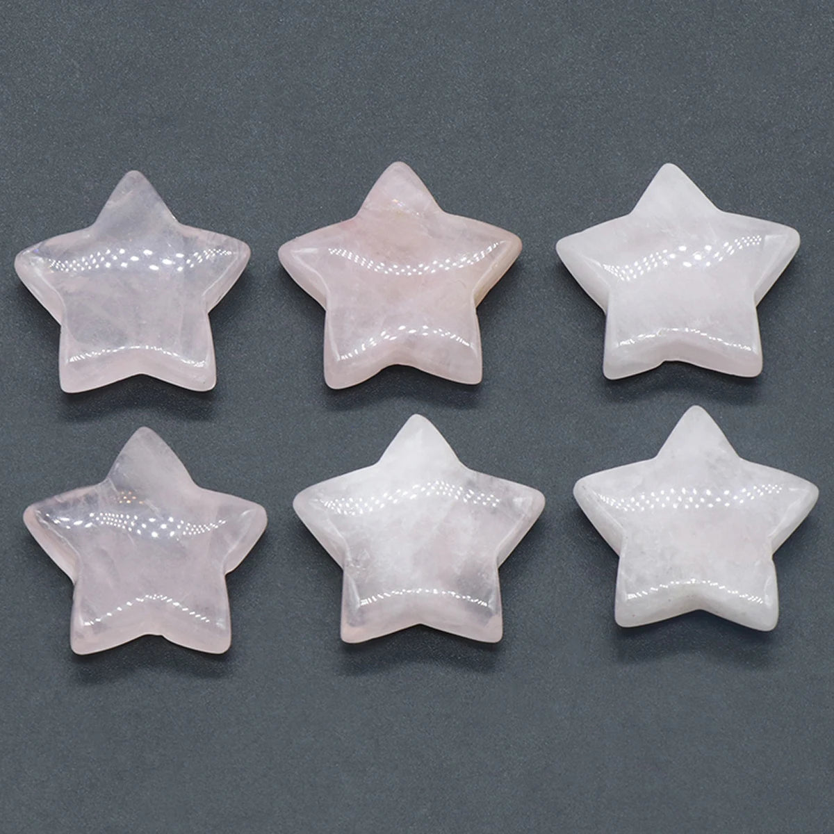 1 PC Star Statue Natural Crystal Onyx Bare Stone Meditation Healing Reiki Gems Gift Collection Home Decor Decorations 30x30mm
