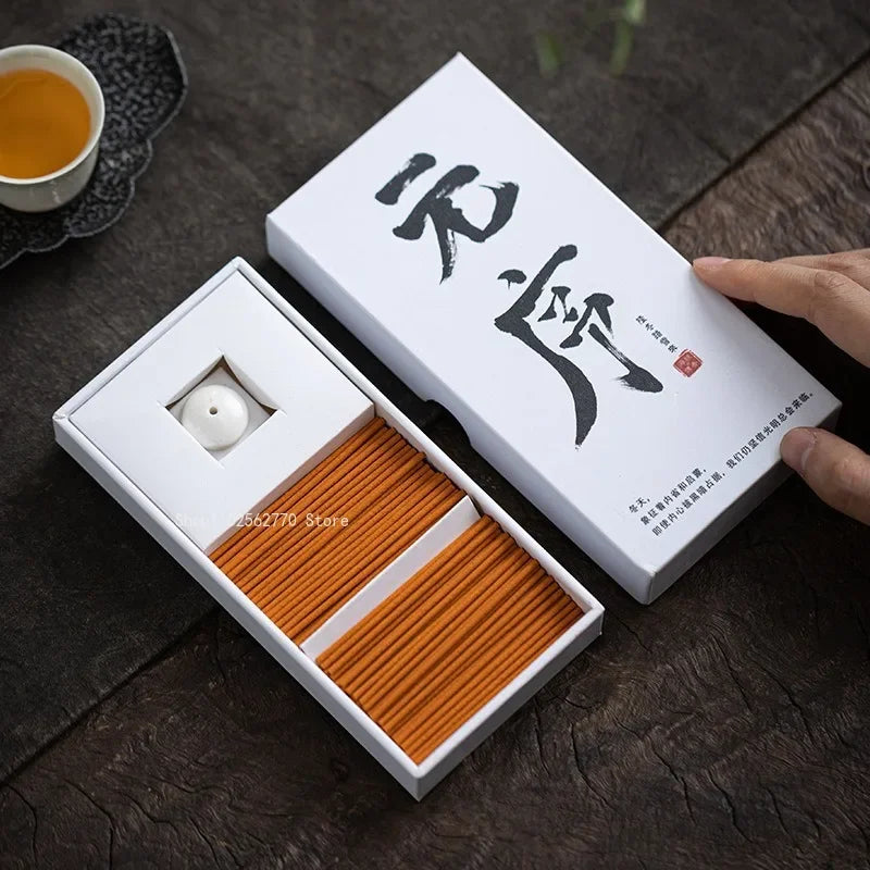 100pcs Boxed Japanese Short Thread Incense Home Bedroom Hotel Tea Room Aromatherapy Air Purification Long-lasting Fragrance