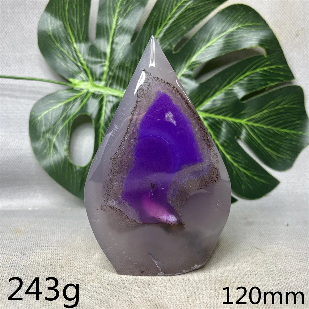 Natural Agate Free Form Tower Rainbow Crystal Geode Home Room Decoration Gift Witchcraft Altar Prayer Spiritual Healing Prayer
