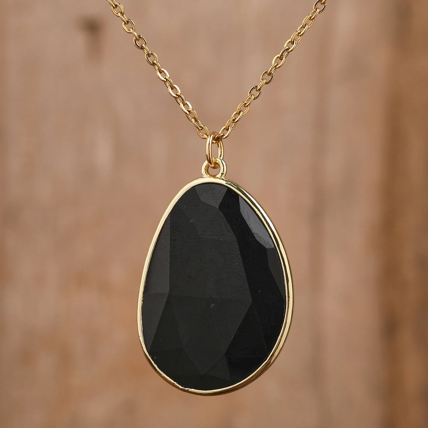 Classic Natural Gemstone Labradorite Amethyst Rose Quartz Healing Crystal Necklace Pendant Chokers Gift to Lady Women