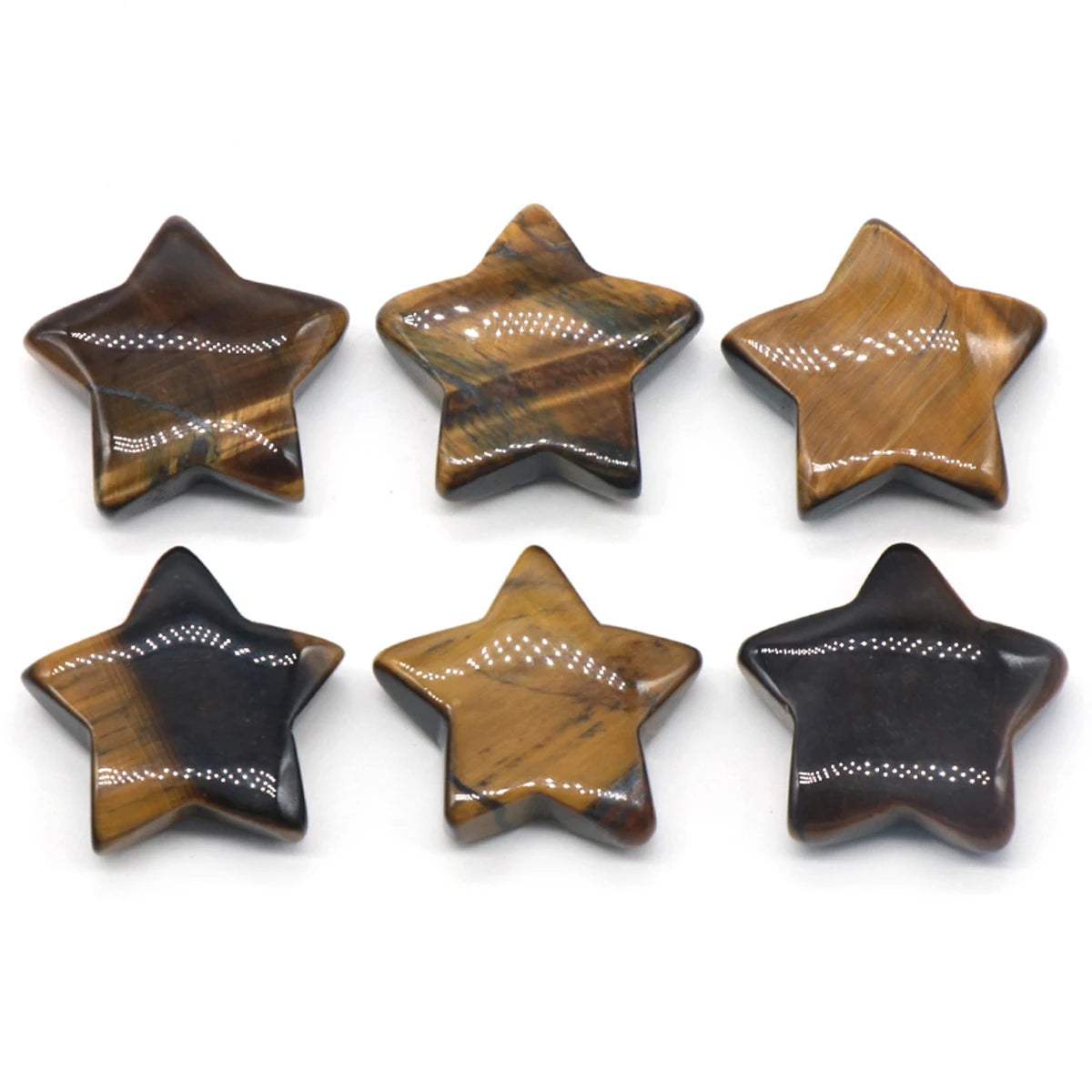 1 PC Star Statue Natural Crystal Onyx Bare Stone Meditation Healing Reiki Gems Gift Collection Home Decor Decorations 30x30mm