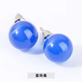 Load image into Gallery viewer, 10 pairs Natural Stone Earrings Healing Crystal Quartzs Round Ball Beads Steel Stud Fashion Ear Jewelry for Women Girl Wholesale
