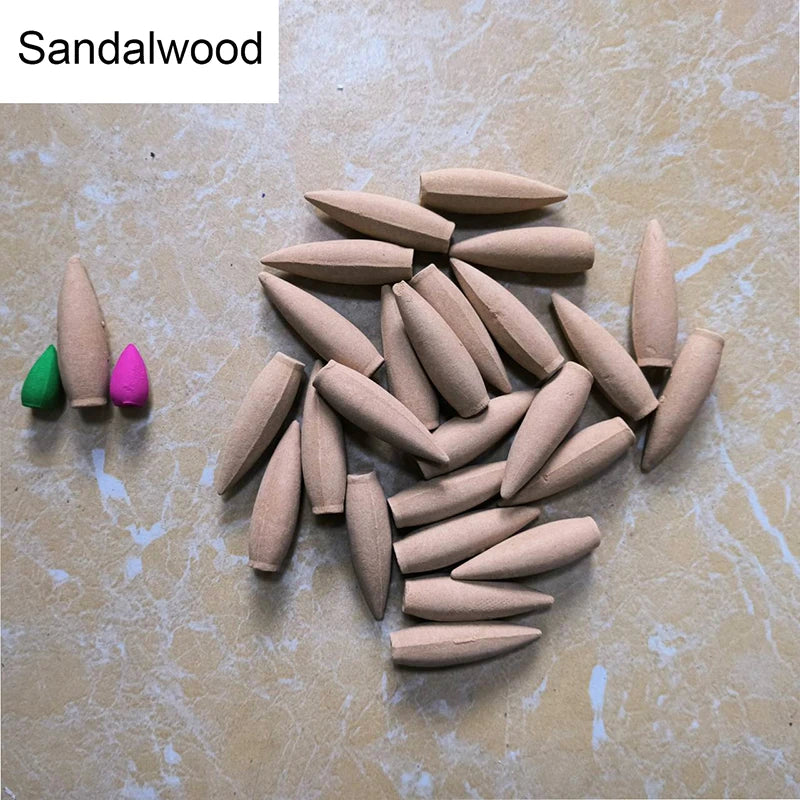 FY oversized backflow incense cones 30 minutes Natural sandalwood Lavender scents for Home lavender Jasmine big cone incense