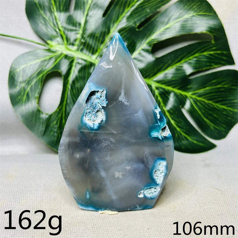 Natural Agate Free Form Tower Rainbow Crystal Geode Home Room Decoration Gift Witchcraft Altar Prayer Spiritual Healing Prayer