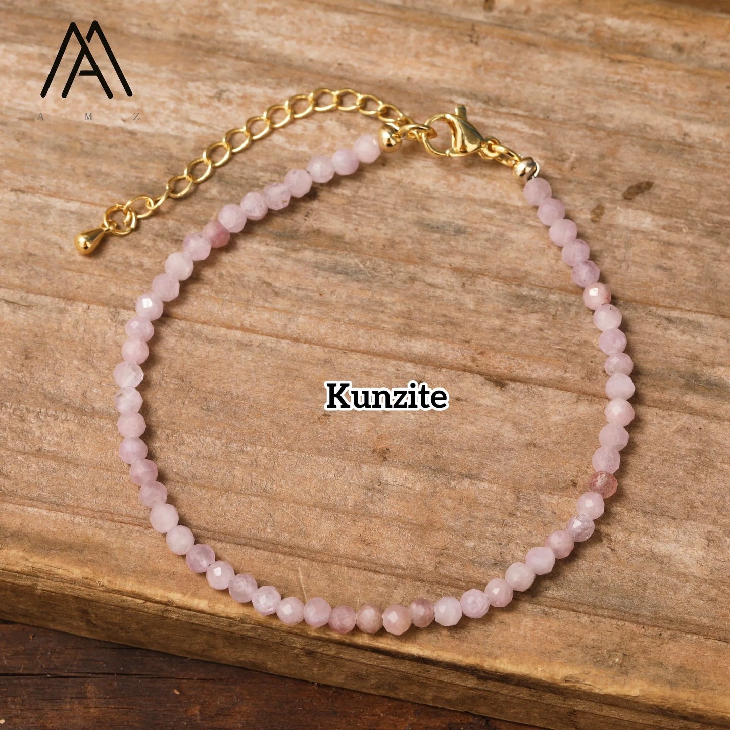 Minimalist Bracelets Natural Crystal Faceted Gemstone 2-3mm Beads Boho Jewelry Stainless Steel Chain Bracelet Friendship Gifts