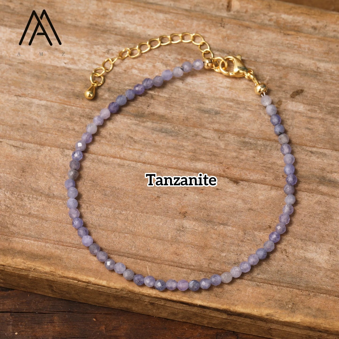 Minimalist Bracelets Natural Crystal Faceted Gemstone 2-3mm Beads Boho Jewelry Stainless Steel Chain Bracelet Friendship Gifts