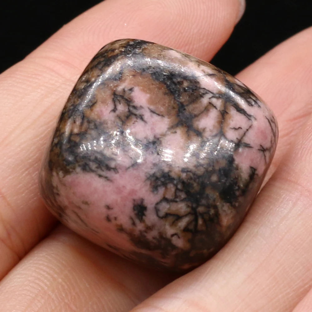Natural Black Rhodochrosite Stone Mineral Specimen Rough Rock Fish Tank Reiki Healing Gem Stone Home Decoration Ornaments