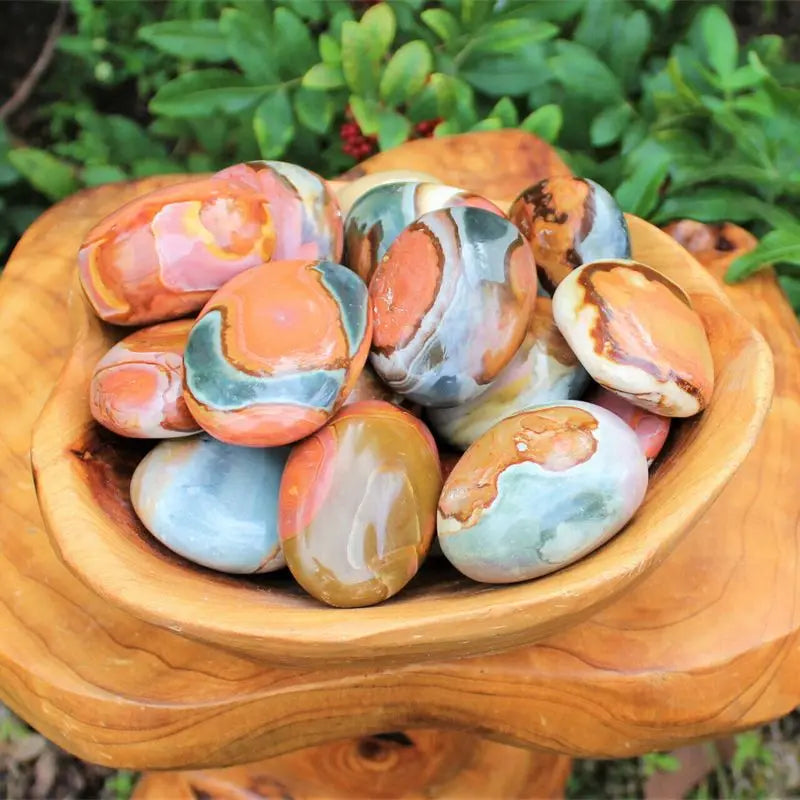 Natural Polychrome Jasper Ocean Stone Witchcraft Play Stones Decorative Collection Crystals Reiki Tumbled Gravel Healing Gifts