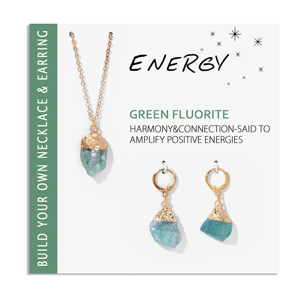 Natural Irregular Raw Stone Earrings Amethysts Apatite Lapis Quartz Stones Earring for Women Luxury Quality Jewelry Girls Gift