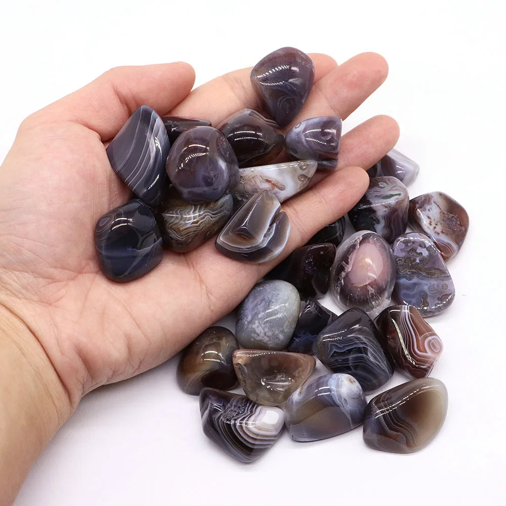 Wholesale Bulk Natural Botswana Agate Crystals Stones Reiki Healing Raw Rock Gravel Tumbled Gems Aquarium Gemstone Home Decor
