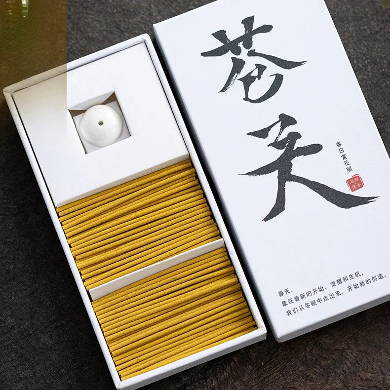 100pcs Boxed Japanese Short Thread Incense Home Bedroom Hotel Tea Room Aromatherapy Air Purification Long-lasting Fragrance