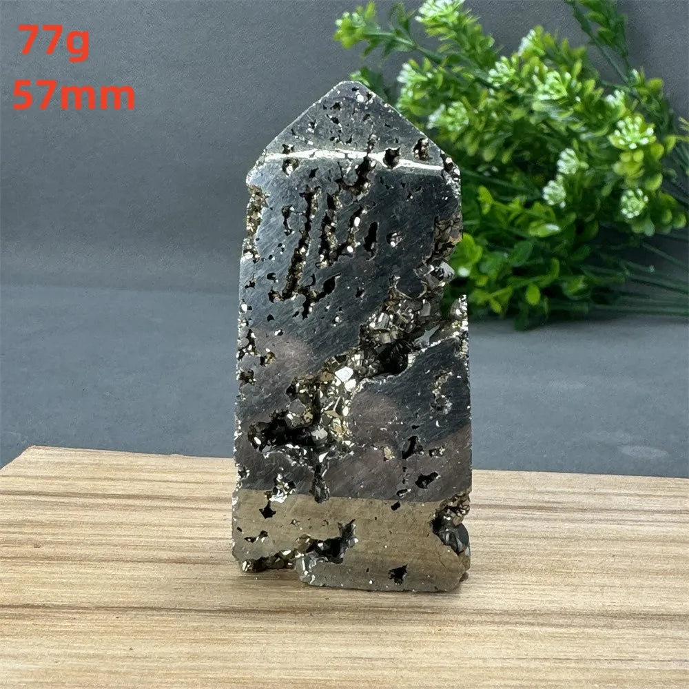 Natural Rare Chalcopyrite Wand Healing Crystal Tower Mineral Gemstone Obelisk Meditation Feng Shui Witchcraft Home Decor