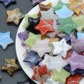Load image into Gallery viewer, 1 PC Star Statue Natural Crystal Onyx Bare Stone Meditation Healing Reiki Gems Gift Collection Home Decor Decorations 30x30mm
