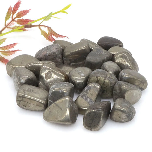 Tumbled Stone Natural Gems Iron Pyrite Reiki Healing Crystal Energy Specimen Irregular Stone Rock Bulk Home Aquarium Decoration