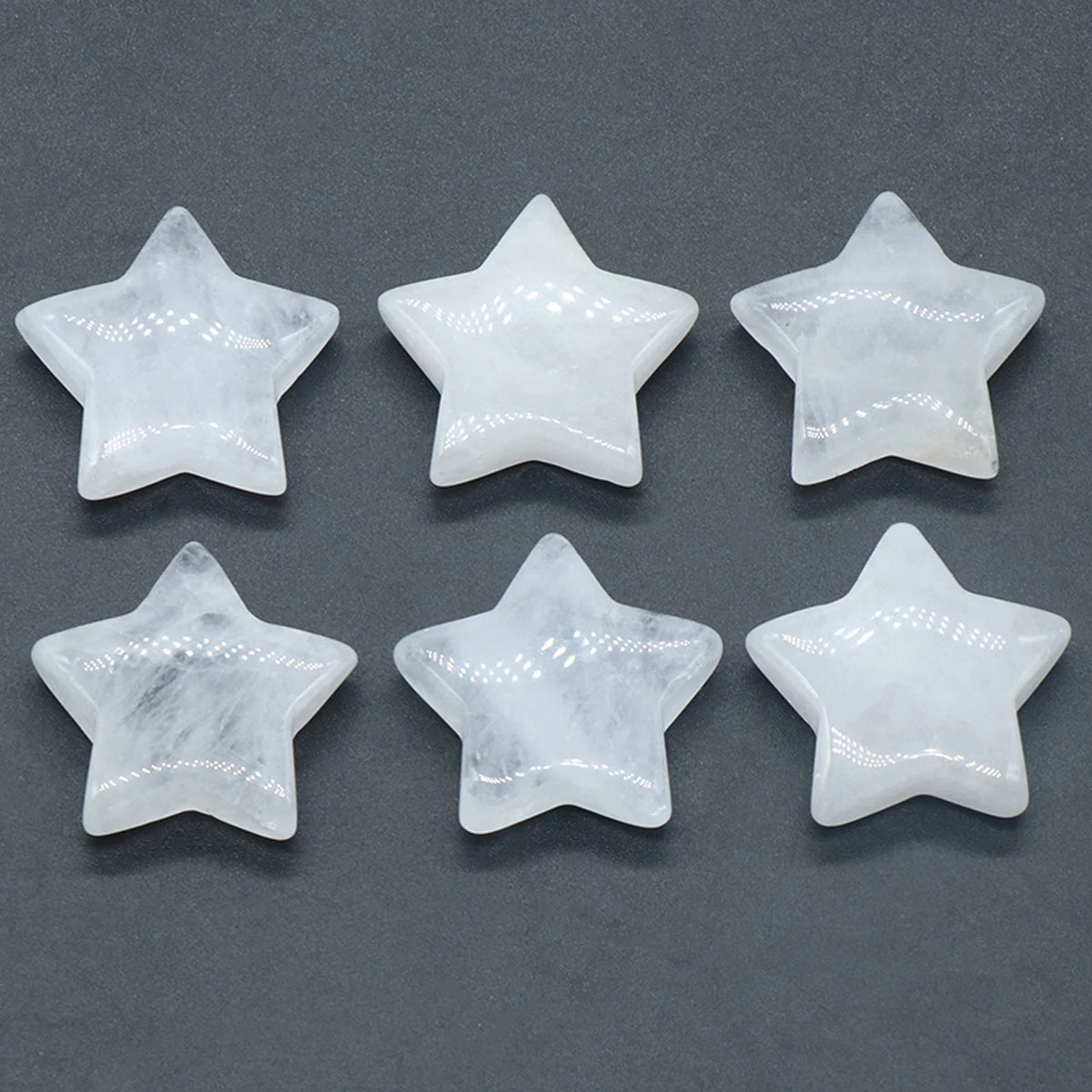 1 PC Star Statue Natural Crystal Onyx Bare Stone Meditation Healing Reiki Gems Gift Collection Home Decor Decorations 30x30mm