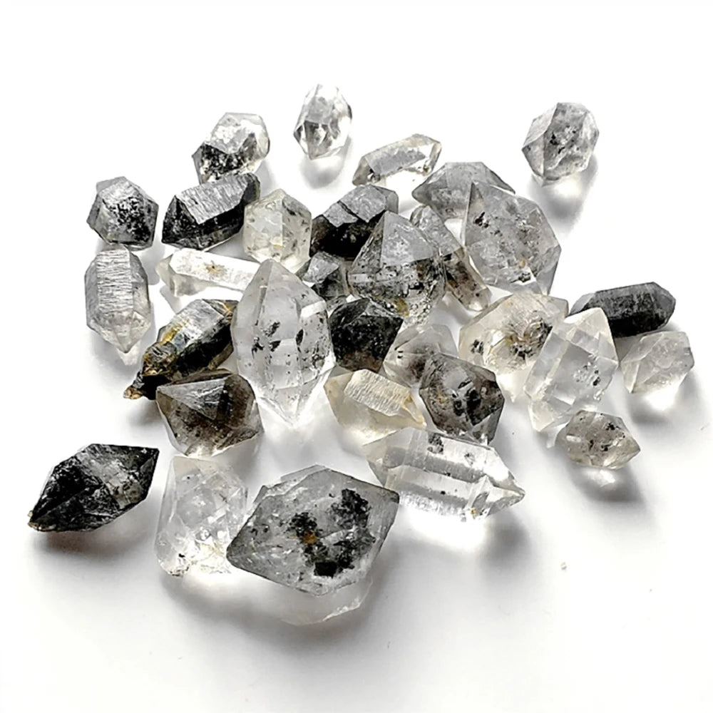 Natural Herkimer Diamond White Crystal Mineral Energy Raw Stone Crystal Reiki Healing Gemstones Power Home Decoration 1-10g