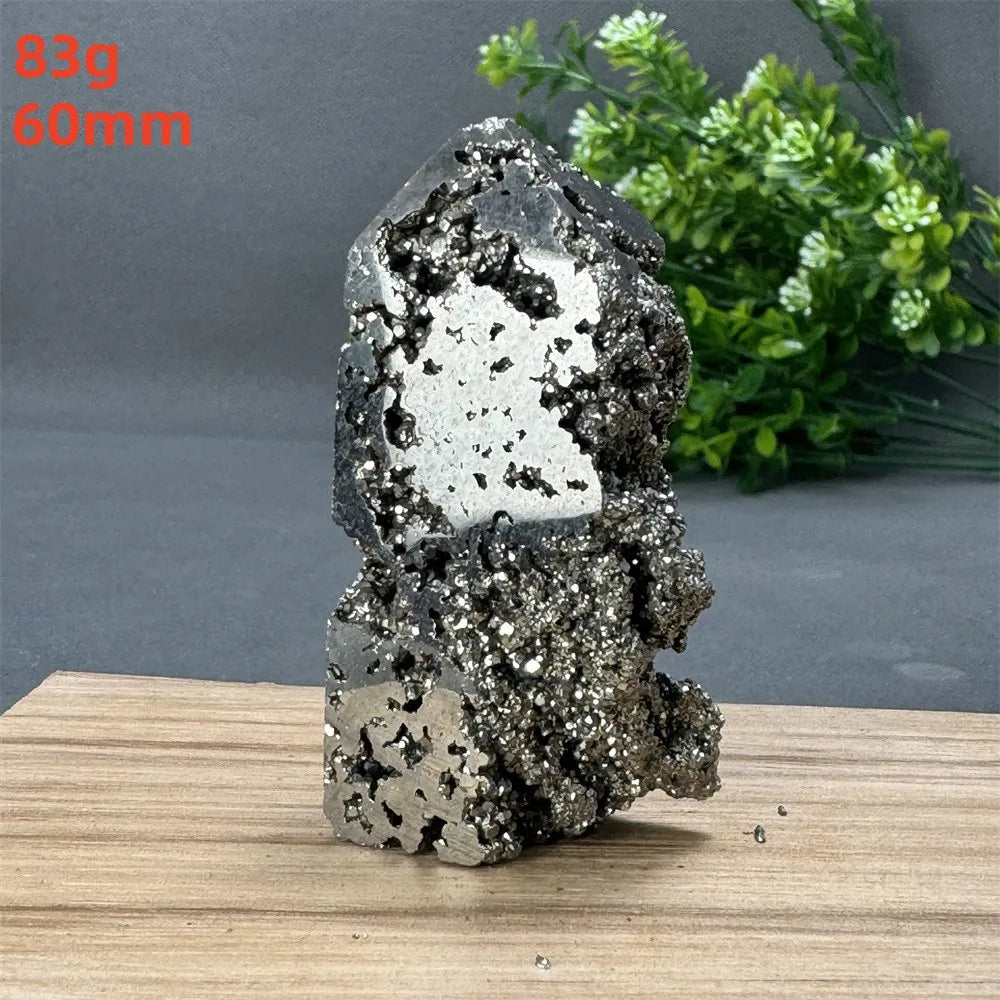 Natural Rare Chalcopyrite Wand Healing Crystal Tower Mineral Gemstone Obelisk Meditation Feng Shui Witchcraft Home Decor