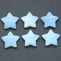 1 PC Star Statue Natural Crystal Onyx Bare Stone Meditation Healing Reiki Gems Gift Collection Home Decor Decorations 30x30mm
