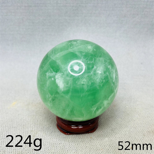 Natural Gem Ball Green Fluorite Rainbow Crystal Home Room Feng Shui Decoration Witchcraft Altar Supplie Energy Spiritual Healing