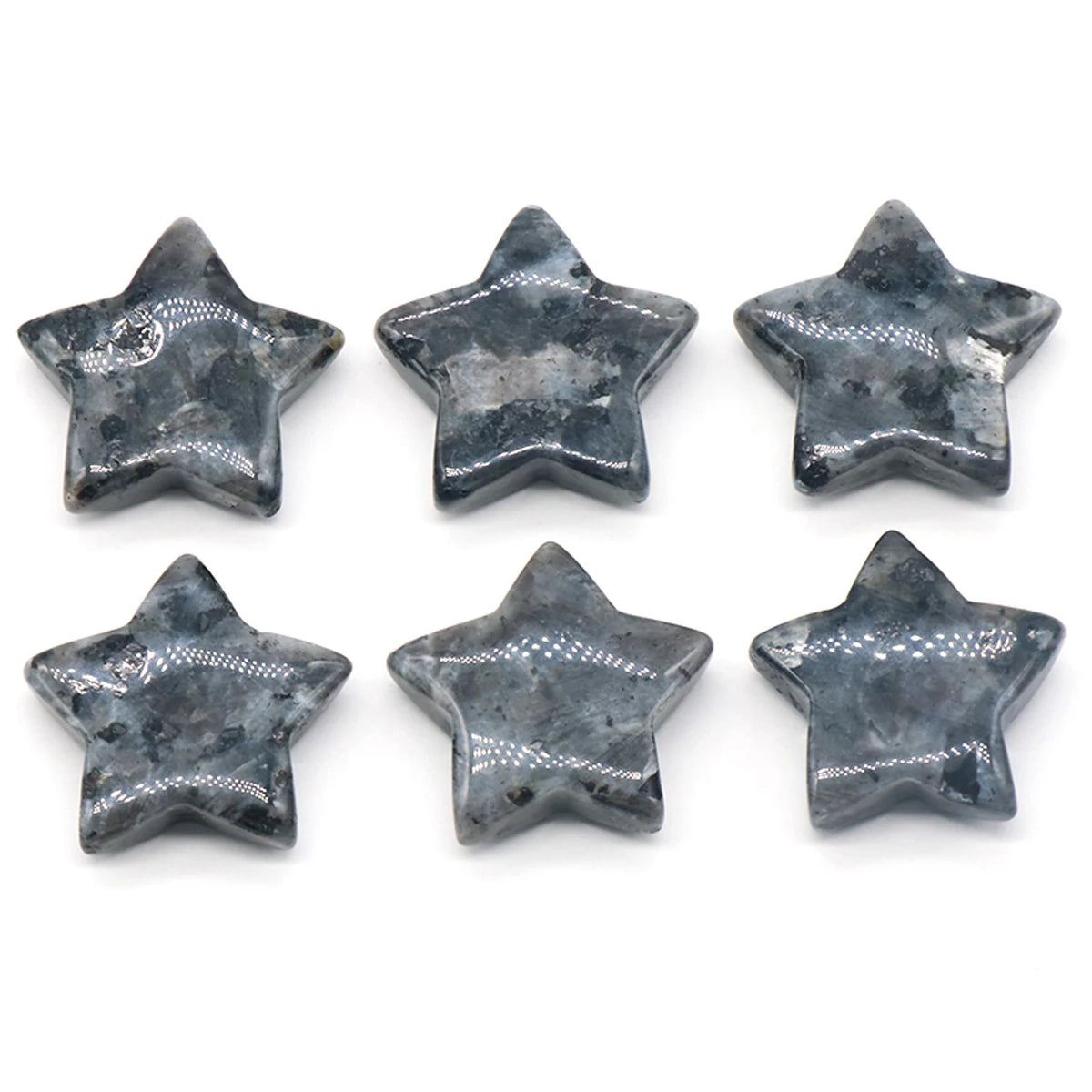1 PC Star Statue Natural Crystal Onyx Bare Stone Meditation Healing Reiki Gems Gift Collection Home Decor Decorations 30x30mm