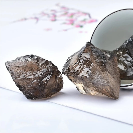 Natural Smoky Quartz Raw Stone Mine Tea Crystal Original Rock Mineral Gem Specimen Healing Reiki Magic Eliminate Magnetism