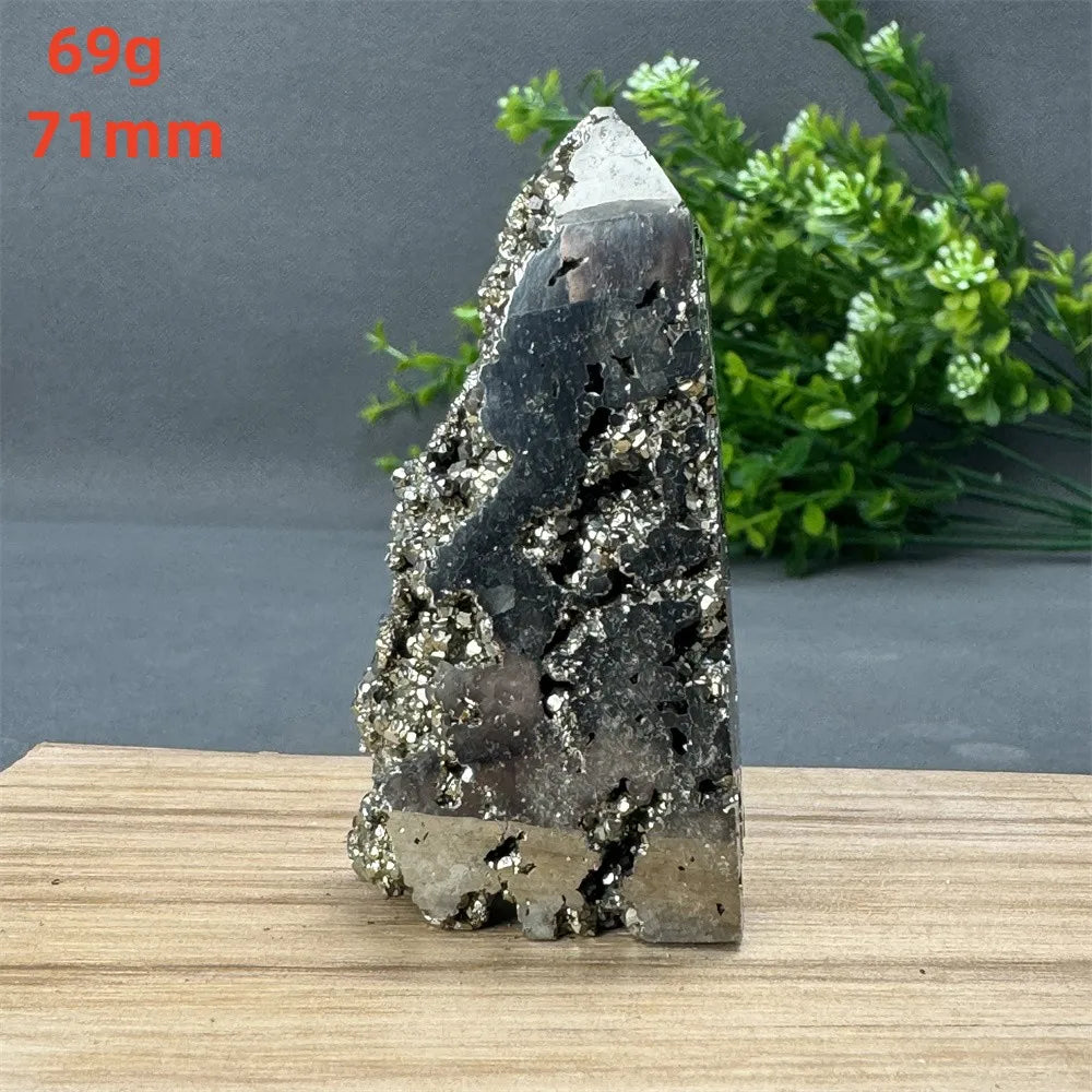 Natural Rare Chalcopyrite Wand Healing Crystal Tower Mineral Gemstone Obelisk Meditation Feng Shui Witchcraft Home Decor