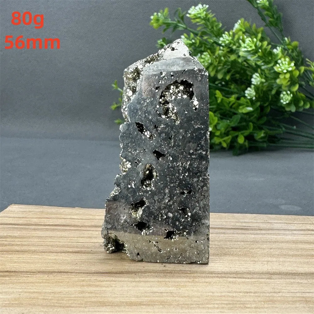 Natural Rare Chalcopyrite Wand Healing Crystal Tower Mineral Gemstone Obelisk Meditation Feng Shui Witchcraft Home Decor