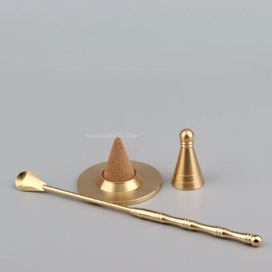 Pure Copper Tower Incense Making Mold Incense Supplies Tool DIY Household Manual Tower Mold Cone Incense Printing Incense Tool