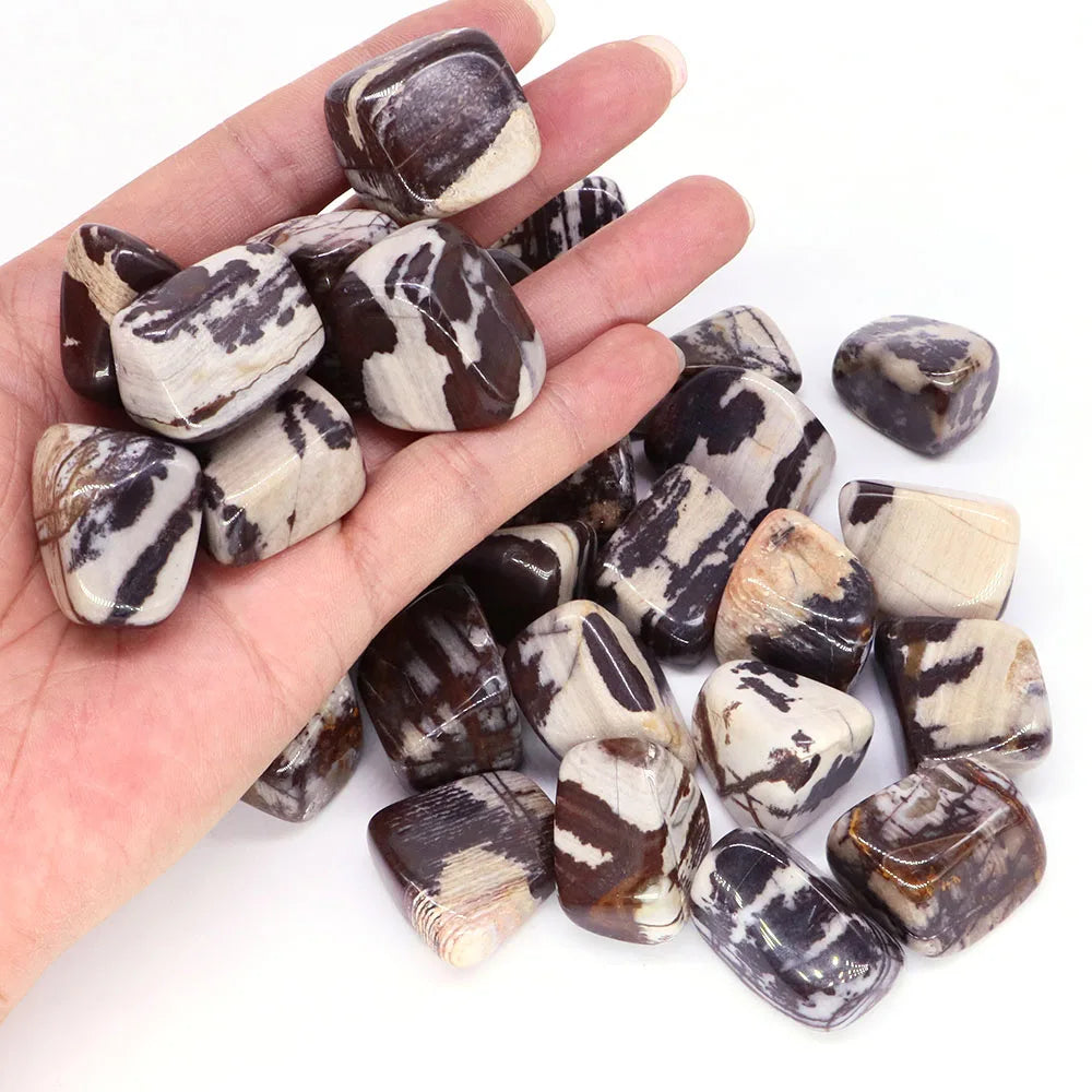 Natural Gem Multi-Color Nguni Jasper Reiki Healing Crystal Tumbled Stone Energy Specimen Mineral Rock Garden Aquarium Home Decor