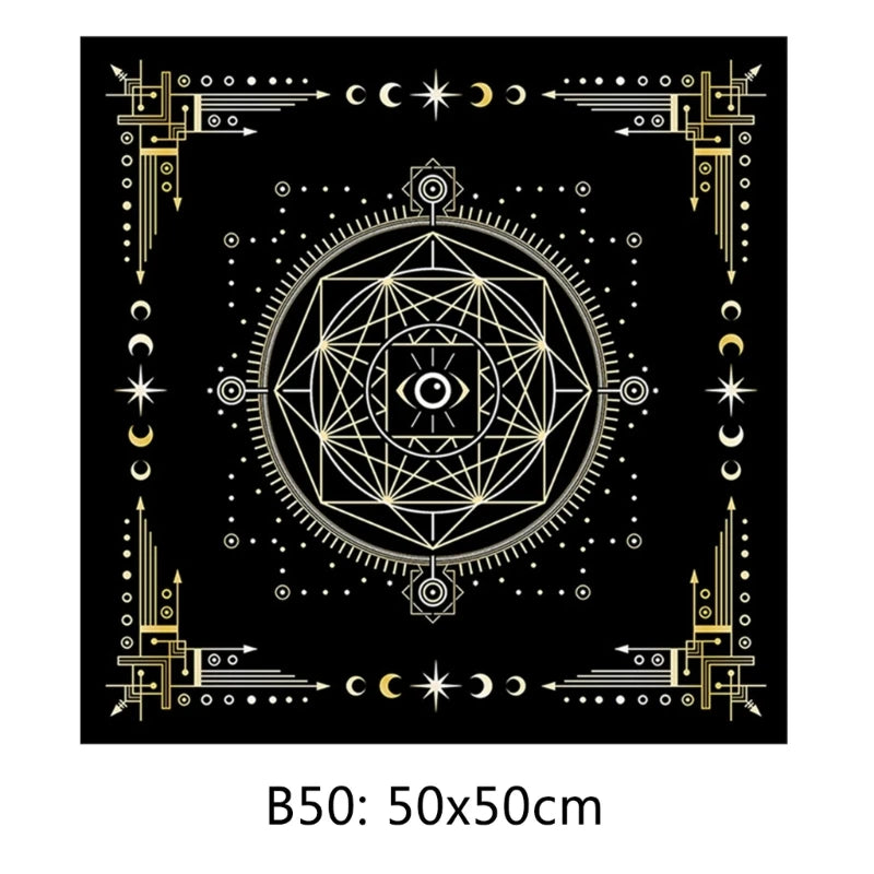 Tree of Life Tarot Tablecloth Altar Cloth Pagan Spiritual Pendulum Witchcraft Astrology Oracle Cards Pads for Room Home Decor