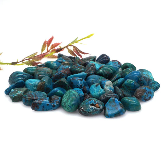 Tumbled Stone Natural Gems Chrysocolla Reiki Healing Crystal Energy Specimen Irregular Gravel Rock Bulk Home Aquarium Decoration