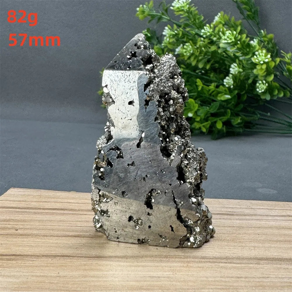 Natural Rare Chalcopyrite Wand Healing Crystal Tower Mineral Gemstone Obelisk Meditation Feng Shui Witchcraft Home Decor