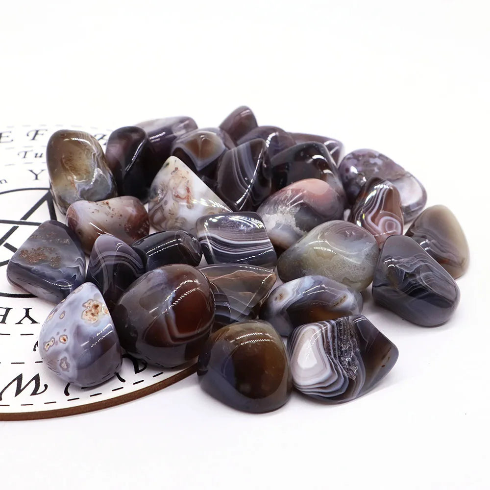 Wholesale Bulk Natural Botswana Agate Crystals Stones Reiki Healing Raw Rock Gravel Tumbled Gems Aquarium Gemstone Home Decor