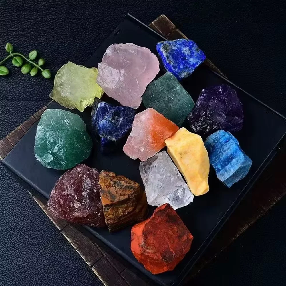 Mixed Raw Stone Natural Crystal Rough Raw healing Gemstone Semi-Precious Stone Crafts Reiki Chakra gifts For fengshui decoration