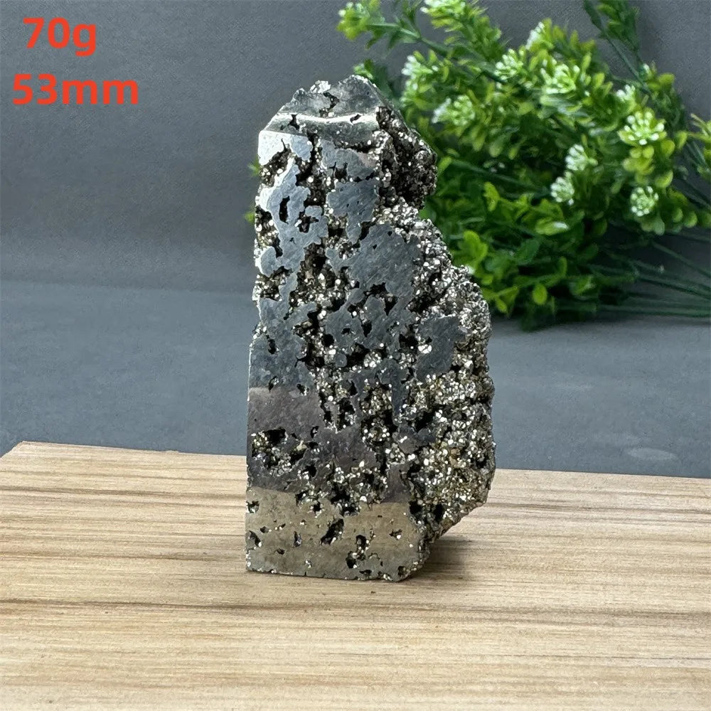 Natural Rare Chalcopyrite Wand Healing Crystal Tower Mineral Gemstone Obelisk Meditation Feng Shui Witchcraft Home Decor