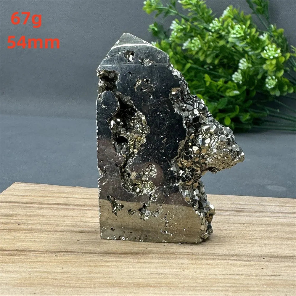 Natural Rare Chalcopyrite Wand Healing Crystal Tower Mineral Gemstone Obelisk Meditation Feng Shui Witchcraft Home Decor
