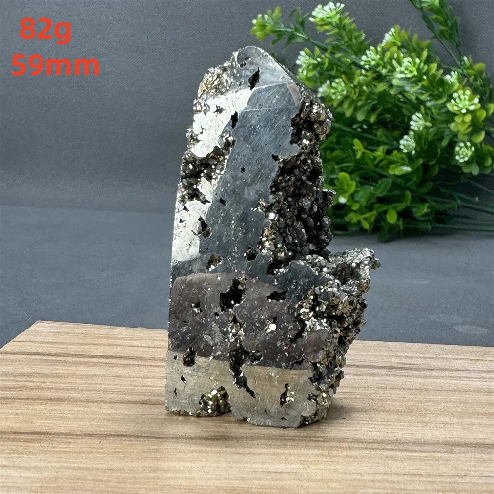 Natural Rare Chalcopyrite Wand Healing Crystal Tower Mineral Gemstone Obelisk Meditation Feng Shui Witchcraft Home Decor