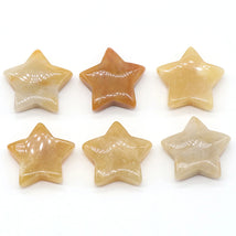 1 PC Star Statue Natural Crystal Onyx Bare Stone Meditation Healing Reiki Gems Gift Collection Home Decor Decorations 30x30mm
