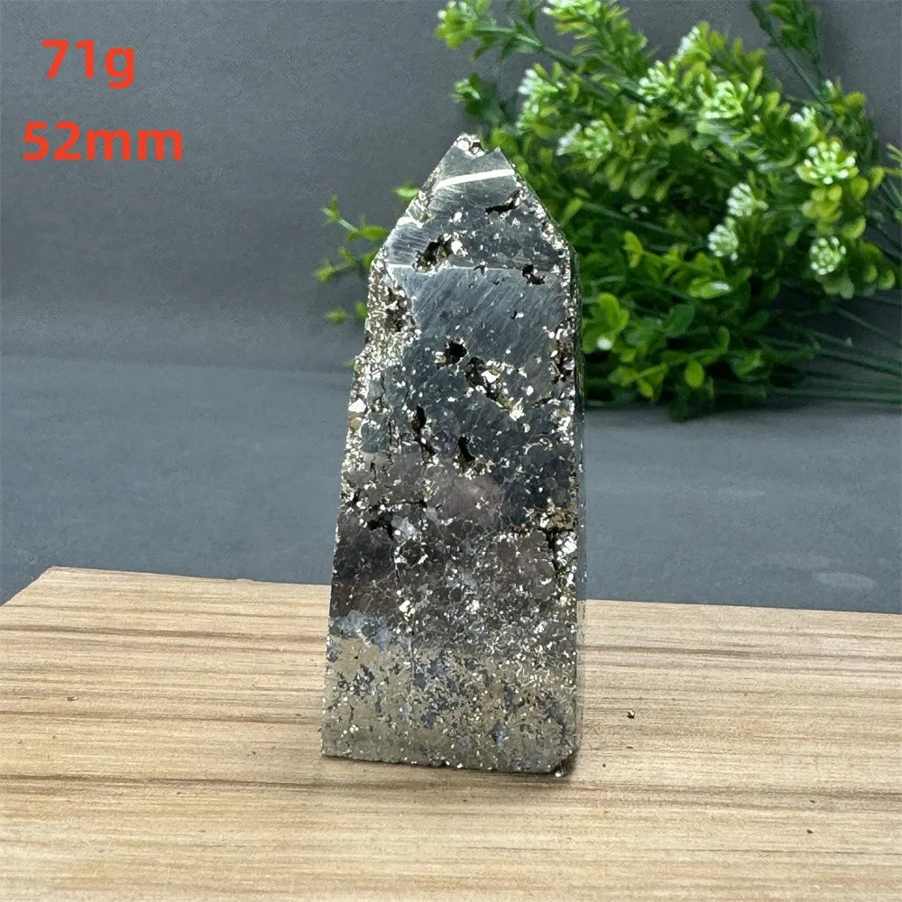 Natural Rare Chalcopyrite Wand Healing Crystal Tower Mineral Gemstone Obelisk Meditation Feng Shui Witchcraft Home Decor