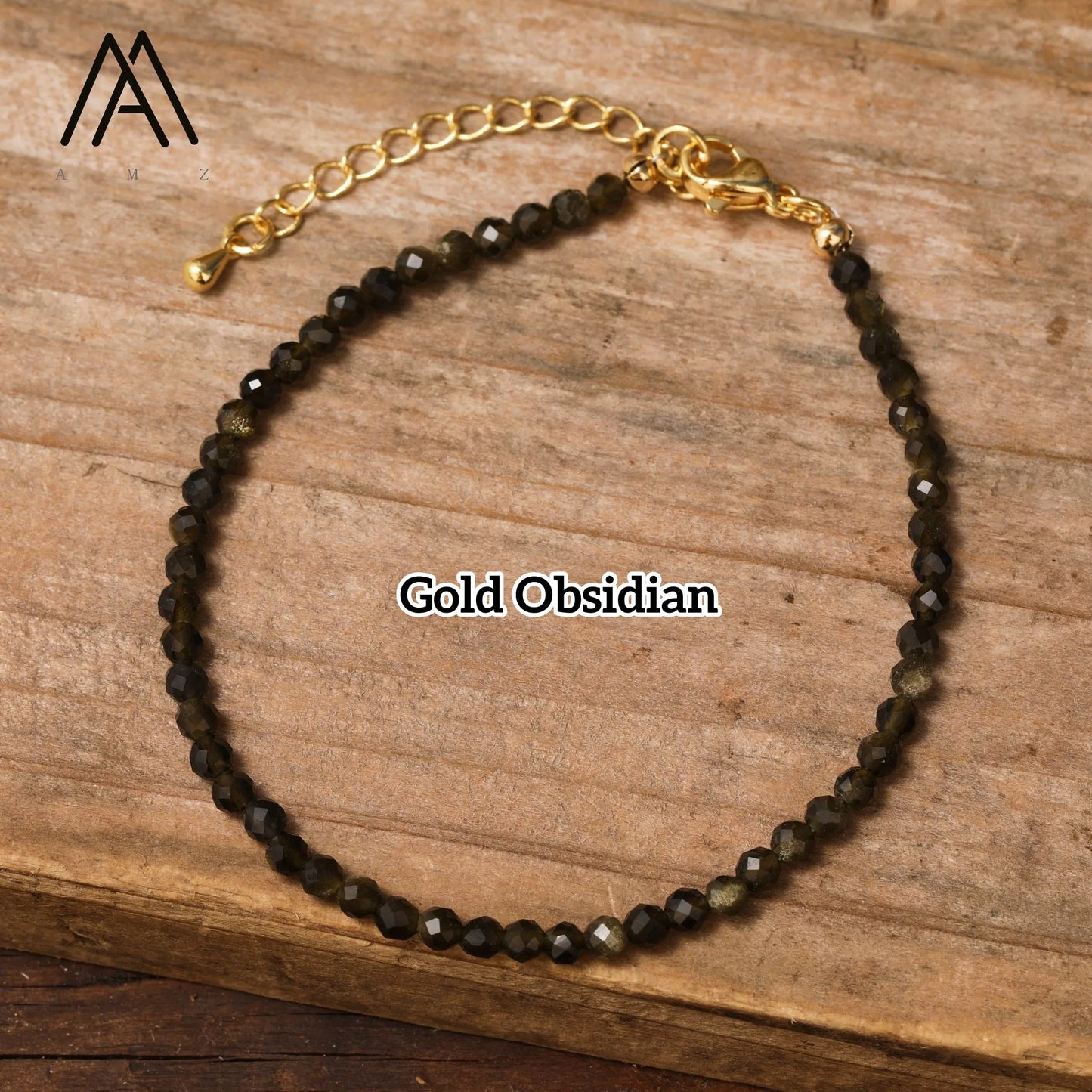 Minimalist Bracelets Natural Crystal Faceted Gemstone 2-3mm Beads Boho Jewelry Stainless Steel Chain Bracelet Friendship Gifts