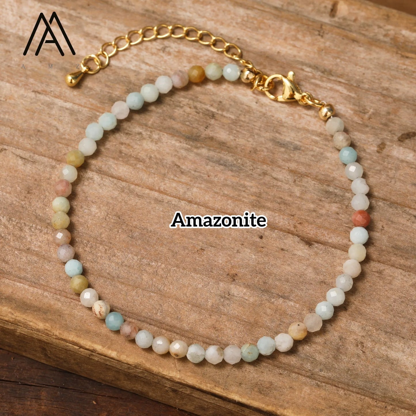 Minimalist Bracelets Natural Crystal Faceted Gemstone 2-3mm Beads Boho Jewelry Stainless Steel Chain Bracelet Friendship Gifts