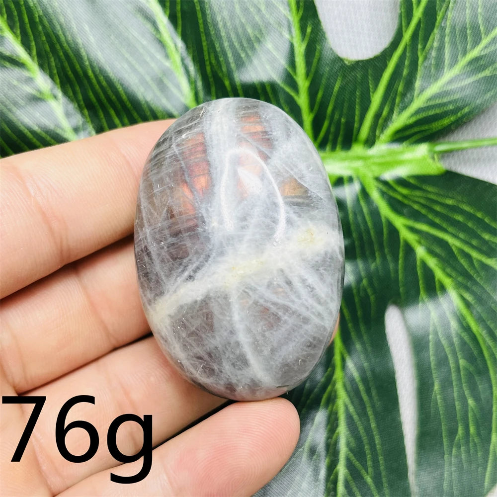 Natural Gemstone Purple Labradorite Palm  Double-sided Glitter Home Decor Holiday Gift Witchcraft Altar Crystal Stone Healing