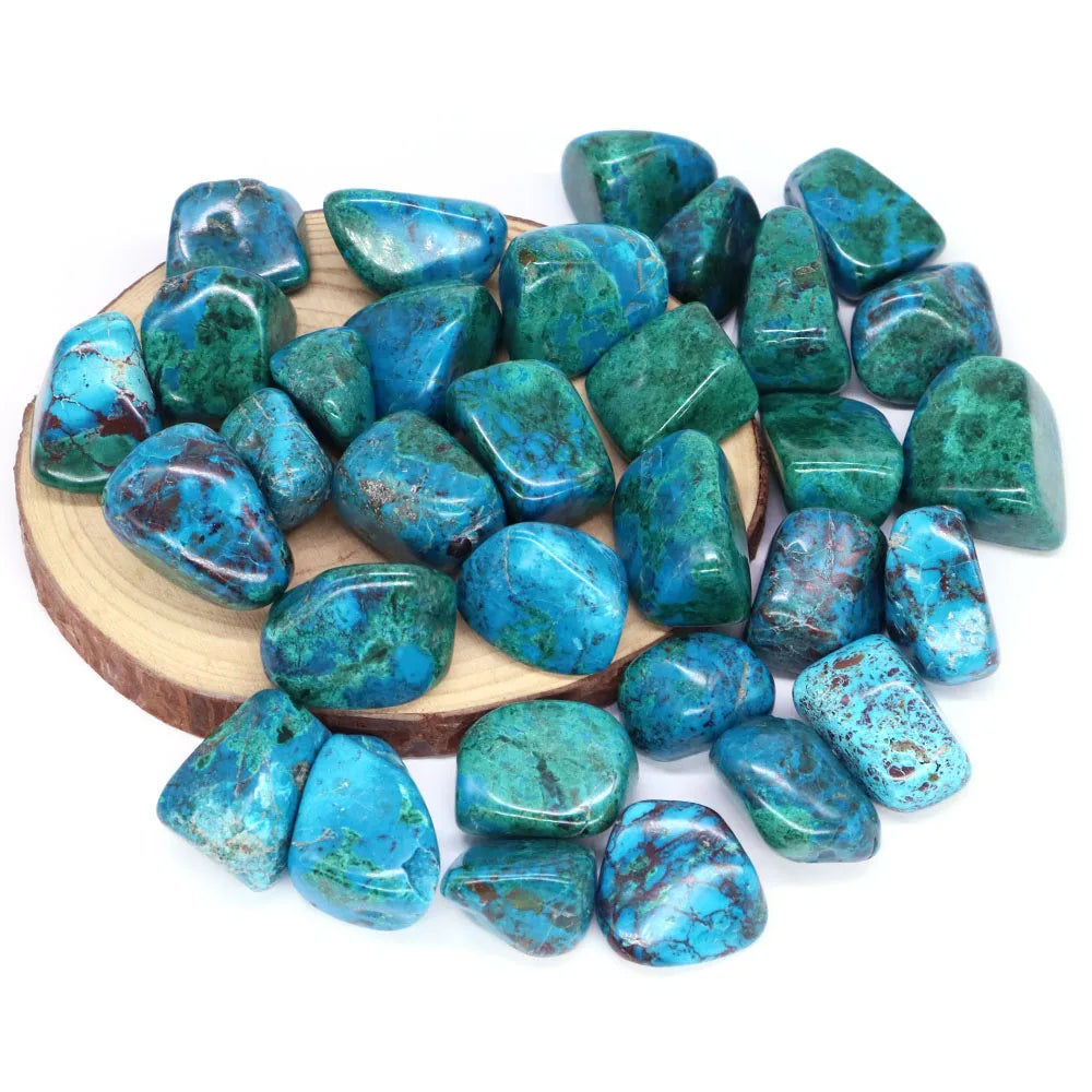 Natural Chrysocolla Crystal Reiki Healing Tumbled Stone Mineral Quartz Bulk Gemstone Home Decoration Fish Tank Aquarium Specimen