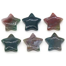 1 PC Star Statue Natural Crystal Onyx Bare Stone Meditation Healing Reiki Gems Gift Collection Home Decor Decorations 30x30mm