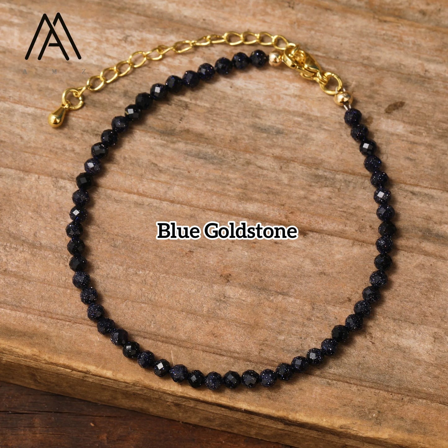 Minimalist Bracelets Natural Crystal Faceted Gemstone 2-3mm Beads Boho Jewelry Stainless Steel Chain Bracelet Friendship Gifts